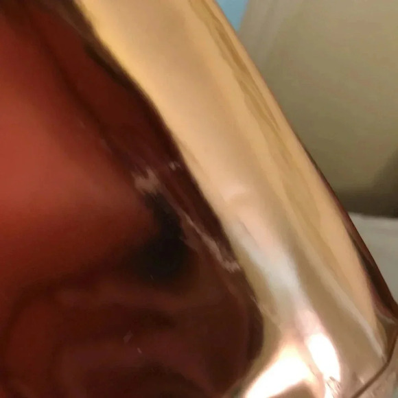 Isabella Scott hanging toiletry bag.  Glossy gold/bronze - Picture 4 of 7